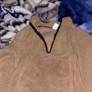 No Boundaries Tan Teddy Jacket
